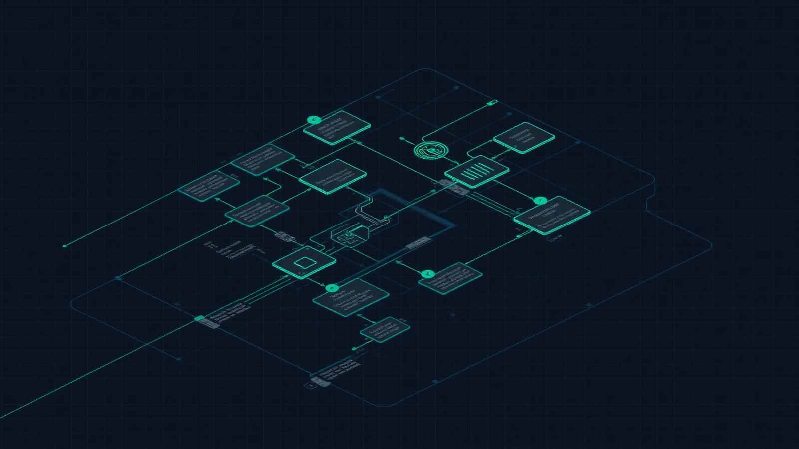 Isometric technical schematic of BravionIQ's integrated delivery architecture